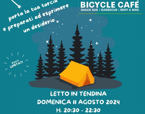 Al Bicycle Cafè ritorna Letto in Tendina